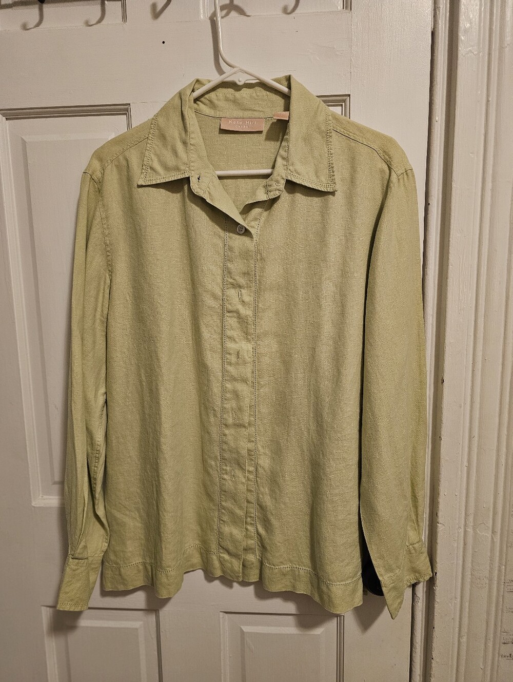 Kate Hill Women's Green Button Down